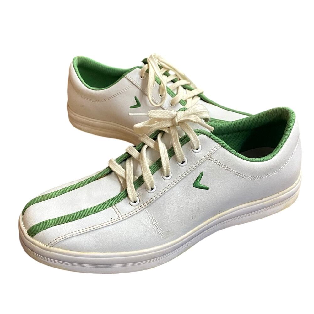 Callaway Sport Cruiser Golf Shoes Women's 8 White Green Spikeless Sneakers
